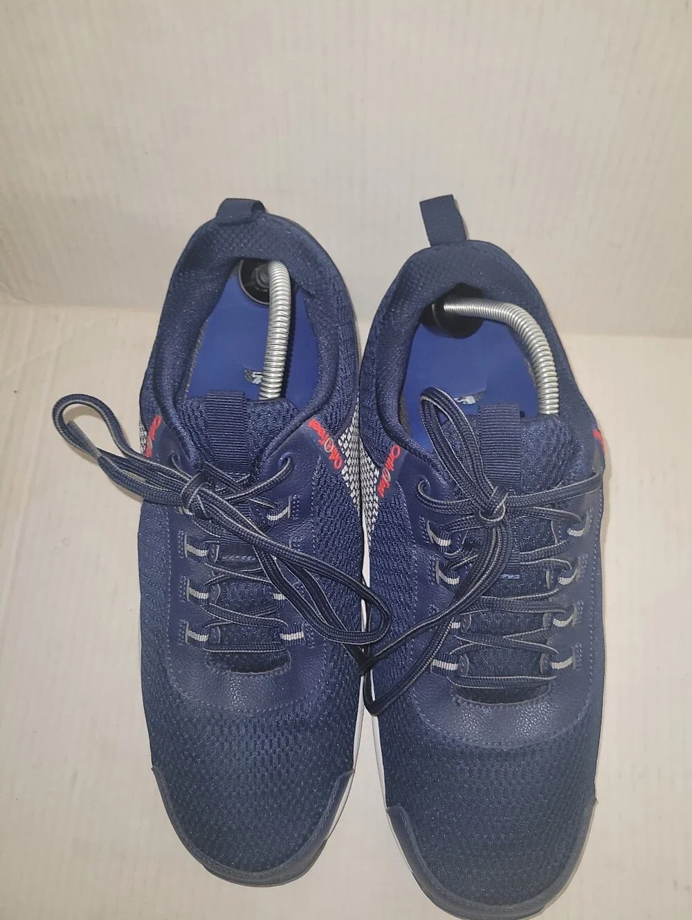 Orthofeet Edgewater Sneakers Men's Size 13 Wide 4E Blue Walking Shoes 616